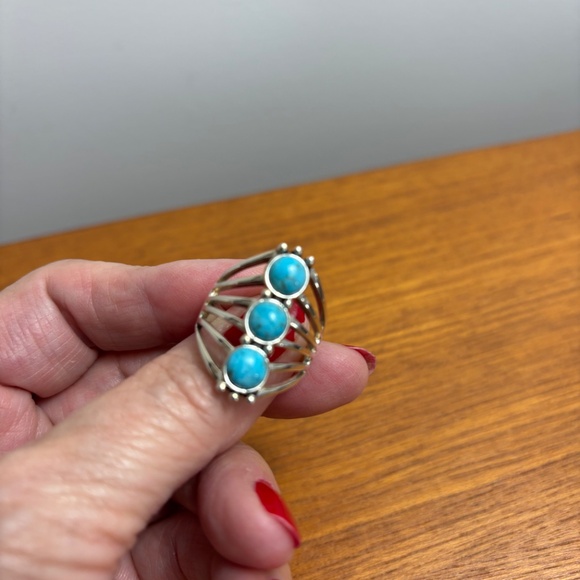 New Turquoise and Sterling Silver Ring - Picture 10 of 13